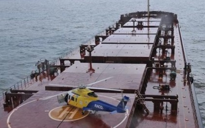 Helicopter Landing on board vessel