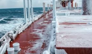 Ice accretion on deck