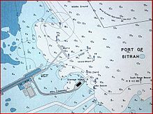Section of a nautical chart