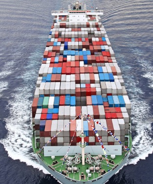 container discharged from vessel meaning