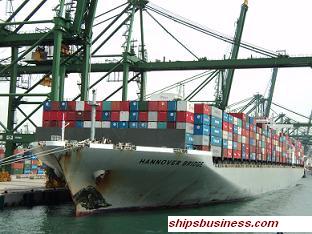Container ship hull stress
