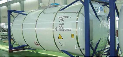 typical arrangement of tank container