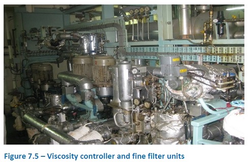 Typical viscosity controller & fine filters